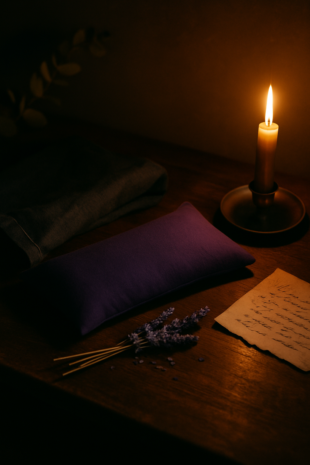 The Weighted Lavender Pillow — in practice